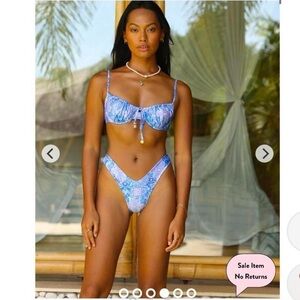 Kulani Kinis Santorini Underwire Top Cheeky V Bottoms set